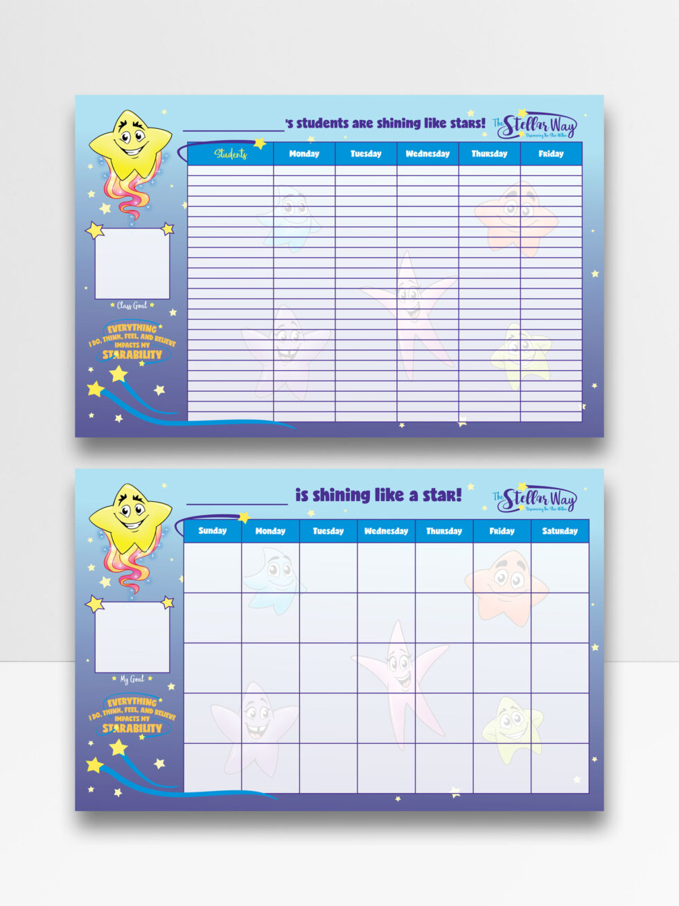 Stellar-Way-Classroom-and-Individual-Child-Behavior-Chart-Pages-Product-1